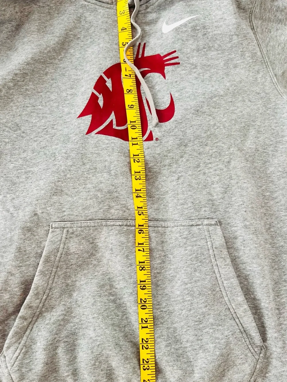 Nike Washington State Cougars Hoodie Men’s Large Gray Crimson WSU Pullover L